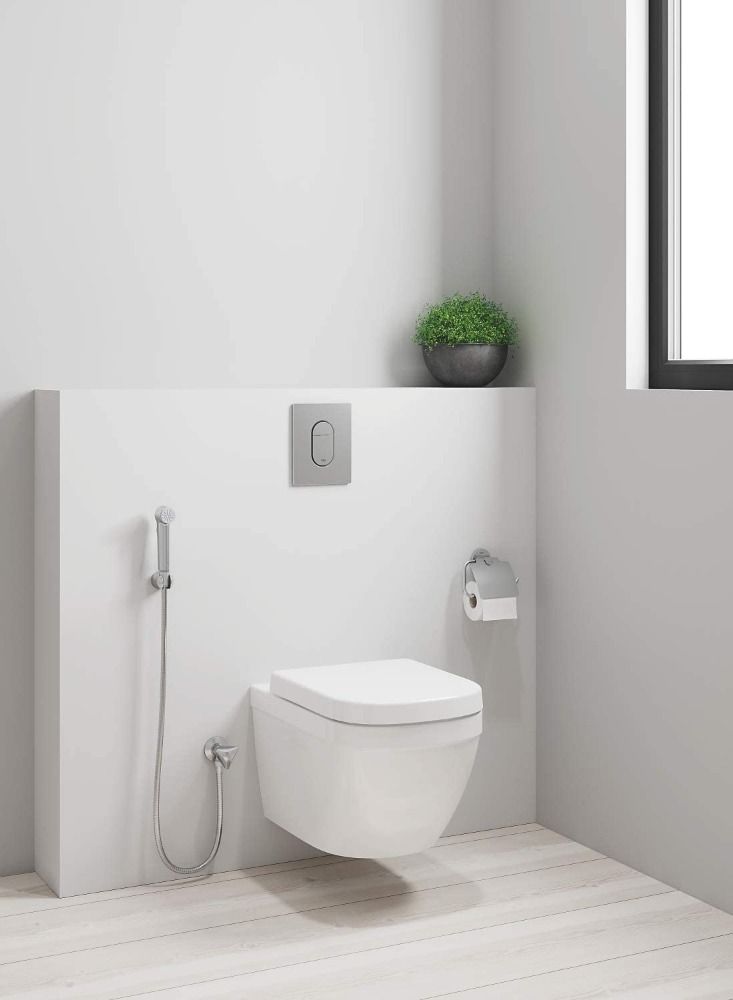 جروهي شطاف يدوي تيمبستا إف مع حامل جداري الكروم - الصورة 2